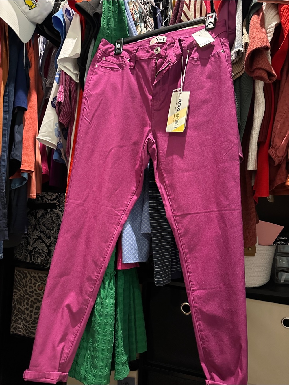 YMI Hot Pink Skinny Jeans